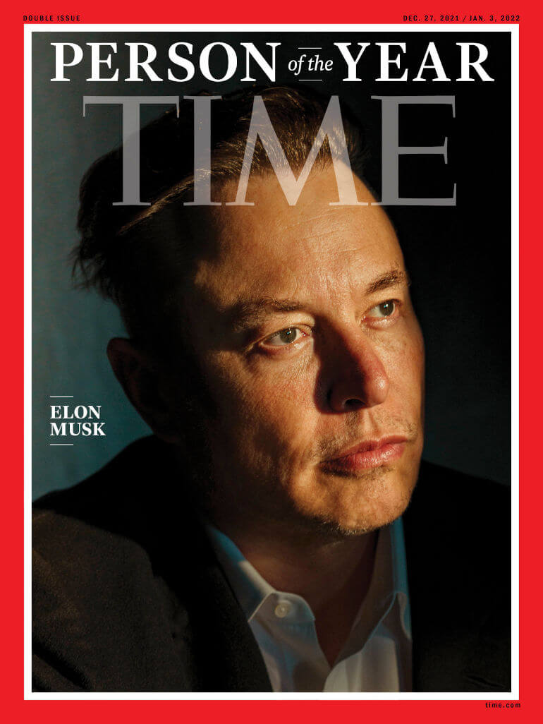 Elon Musk- Person of the year 2021 Time Magazine Cover